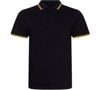 AWDis Mens - T-shirt POLO - Hommes (S) (Noir / jaune) - UTPC3155 Noir / Jaune G