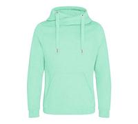 AWDis Sweat à capuche à col croisé pour homme, menthe poivrée, L