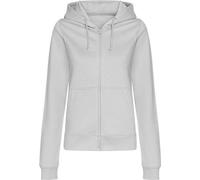 Awdis - Sweat à capuche "College" avec fermeture éclair sur toute la longueur pour femme RW8784 (S) (Gris chiné)