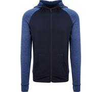 Awdis - Sweat à capuche "Just Cool" avec fermeture éclair sur toute la longueur pour homme RW6550 (M) (Bleu marine)