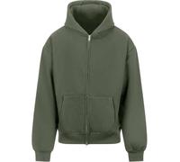 Awdis - Sweat à capuche "Signature" avec fermeture éclair sur toute la longueur pour homme/femme unie PC7626 (M) (Vert Terre)