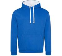 Awdis - Sweat à capuche "Varsity" pour femme PC5729 (S) (Bleu roi/Blanc arctique)