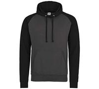 Awdis - Sweat à capuche bicolore - Homme (L) (Gris foncé/Noir)