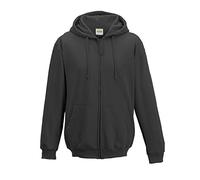 Awdis - Sweatshirt à Capuche et Fermeture zippée - Homme (2XL) (Noir/Gris)