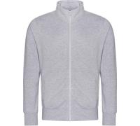 Awdis - Sweatshirt "Campus" fermeture éclair de haut en bas pour homme/femme unie PC5388 (XL) (Gris chiné)