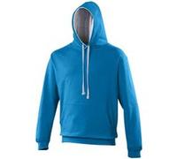 Awdis - Sweatshirt VARSITY - Homme (2XL) (Bleu saphir/ Gris chiné) - UTRW165 Bleu Saphir/ Gris Chiné, Bleu saphir / gris chiné G