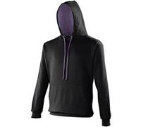 Awdis - Sweatshirt VARSITY - Homme (2XL) (Noir/ Violet) - UTRW165 Noir/ Violet, Noir / violet G