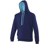 Awdis - Sweatshirt VARSITY - Homme (L) (Bleu marine / bleu ciel) - UTRW165 Bleu Marine / Bleu Ciel