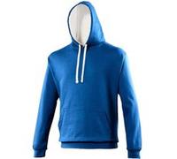 AWDis - Sweat-shirt à capuche - Homme - Bleu - Royal Blue/Arctic White - Large