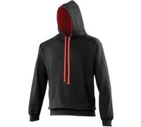 Awdis - Sweatshirt VARSITY - Homme (S) (Noir/ Rouge) - UTRW165 Noir/ Rouge, Noir / rouge G