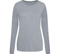 AWDis T-shirt femme tri-blend, manches longues PC2976 (L) (Gris chiné)