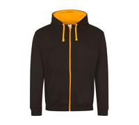 AWDIS Varsity Zoodie Contrast Zip Hoody Sweat À Capuche Veste