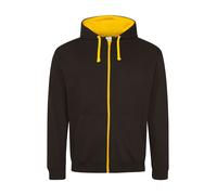 AWDIS Varsity Zoodie Contrast Zip Hoody Sweat À Capuche Veste