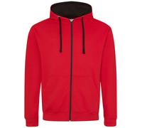 AWDIS Varsity Zoodie Contrast Zip Hoody Sweat À Capuche Veste