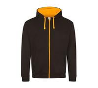 AWDIS Varsity Zoodie Contrast Zip Hoody Sweat À Capuche Veste