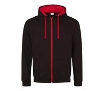 AWDIS Varsity Zoodie Contrast Zip Hoody Sweat À Capuche Veste