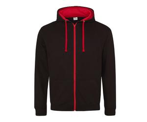 AWDIS Varsity Zoodie Contrast Zip Hoody Sweat À Capuche Veste