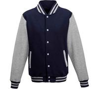 Awdis Veste collège unie PC2083 (L) (Bleu marine/gris chiné)