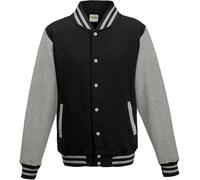 Awdis Veste collège unie PC2083 (XL) (Noir poix/gris chiné)