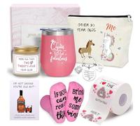 AWDK Lot de 8 cadeaux d'anniversaire pour femme, fabuleux cadeau d'anniversaire pour elle, décoration de 50e anniversaire pour femme, cadeau d'anniversaire pour maman, grand-mère, amie, tante