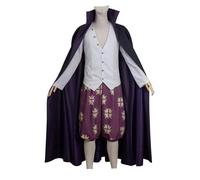 AWDOAJOI Costume de cosplay Anime Dracule Mihawk Shanks - Cape - Tenue de fête d'Halloween (taille XL, tiges)