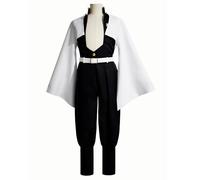 AWDOAJOI Costume de cosplay Anime Shinazugawa Sanemi - Cape kimono - Uniforme d'Halloween - Taille S