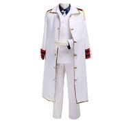 AWDOAJOI Costume de costumade Anime Monkey D Garp Cloaks Ensemble de capes et chemises pour fête d'Halloween (taille XXL)
