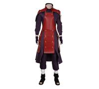 AWDOAJOI Uchiha Madara Costume de cosplay d'anime - Gilet en cuir pour Halloween et fête (taille M)