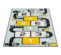 AWE Tapis - Voiture et Marelle - 95 cm x 200 cm Multicolors G