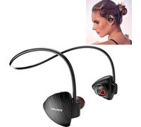 awei A847BL Écouteurs stéréo Bluetooth pour sports de plein air IPX4 Waterproof Sweatproof fashion after hanging design (Noir)