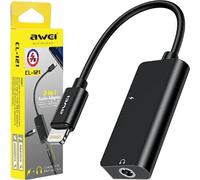 Awei Adapter Cl-121 Lightning/Jack 3.5 2W1 Black/Black