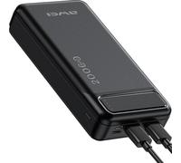 Awei Powerbank P6K 20000Mah Noir/Noir 2Xusb/Pd/Micro-Usb