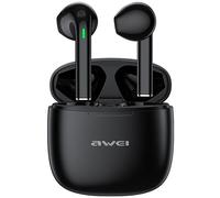 Awei s?uchawki Bluetooth 5.3 T26 Pro TWS + stacja dokuj?ca czarny/black (Sans fil), ?couteurs, Noir