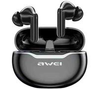 Awei s?uchawki Bluetooth 5.3 T50 Pro TWS + stacja dokuj?ca czarny/black (Sans fil), ?couteurs, Noir