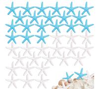Aweisile 40 Pièces Etoile de mer décoration résine étoile de mer décoration Finger Starfish décoration pour Décoration Intérieure Maison Mariage Décoration Travaux manuels et Le Projet d'Artisanat