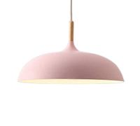 AWEITG à Suspension de Simplicité Moderne, Abat-Jour en métal Macaron coloré, Lanterne Plafond (Couleur : Rose, Taille XL)(Pink,45cm)