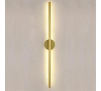 AWEITG Hree-Color Dimmable Aluminum Wall Mounted Light - Stylish Cylindrical Sconce for Bedrooms and Living Rooms(Gold,80CM)