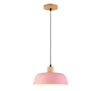 AWEITG Lampes suspendues personnalisées Bohème danois Luminaire suspendue industrielle créative 1 lumière Lustre de plafond couleur élégante for, chambre à coucher, salle manger, restaurant(Pink)
