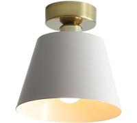 AWEITG Luminaire semi-encastré for balcon nordique, plafonnier de, lustre finition mate, industrielle, lampes porche d'entrée simples (couleur : foncé)(White)