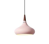 AWEITG Lustre en métal de style nordique, à suspension base E27, abat-jour suspendue colorée créative, luminaires plafond, décoration d'étude balcon(Pink,28cm)