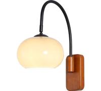 AWEITG Nordic Black Wall Lamp - Elegant E27 Base Sconce for Bedroom, Kitchen, Living Room, and Bathroom Lighting Fixture