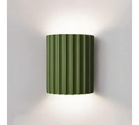 AWEITG Nordic Geometric LED Wall Sconce - Up Down Lamp for Living Room, Bedroom, Hallway, and More(Green)