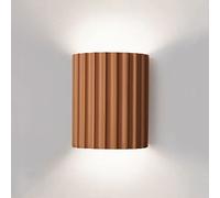 AWEITG Nordic Geometric LED Wall Sconce - Up Down Lamp for Living Room, Bedroom, Hallway, and More(Orange)