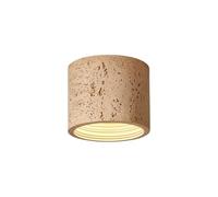 AWEITG Plafonnier LED encastré 6 W - Style Wabi-Sabi imitation pierre de grotte for l'éclairage des couloirs et des allées(Yellow,14x11cm)