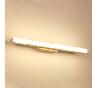 AWEITG Rebirth Nordic Style Wooden LED Wall Sconce - Contemporary Bathroom Lighting Fixture for Mirror Cabinet, Bedroom, and Corridor 3000K Warm White Light(80cm)