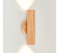 AWEITG ° Rotating Wall Mount Light - 10W Adjustable Indoor Washer 3-Color Modes for Living Room, Stairway, and Bedroom(Wood color)