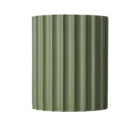 AWEITG Stylish Green Wall Light Sconce - Contemporary Striped Shade for Up and Down Lighting in Bedroom, Dining Room, and Hallways(Green-1)
