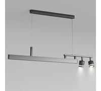 AWEITG suspendue moderne à longue bande, lustre intensité variable 26 W/30 W avec projecteur rotatif 180 ° télécommande for salle manger, îlot de restaurant(A,1000CM)