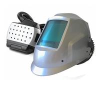 AWELCO E-6000 FRESH - Cagoule de Soudure Ventilée Automatique Professionnelle | Masque de Soudage XXL (100x87mm) | Protection Respiratoire Poussières/Fumées | Autonomie 7h30.