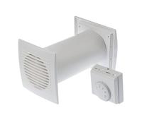 Awenta Cosy CM100 Récupérateur de Chaleur, Turbine de Distribution de Chaleur 4-en-1 pour Distribution d’Air Chaud, avec Thermostat et Accessoires